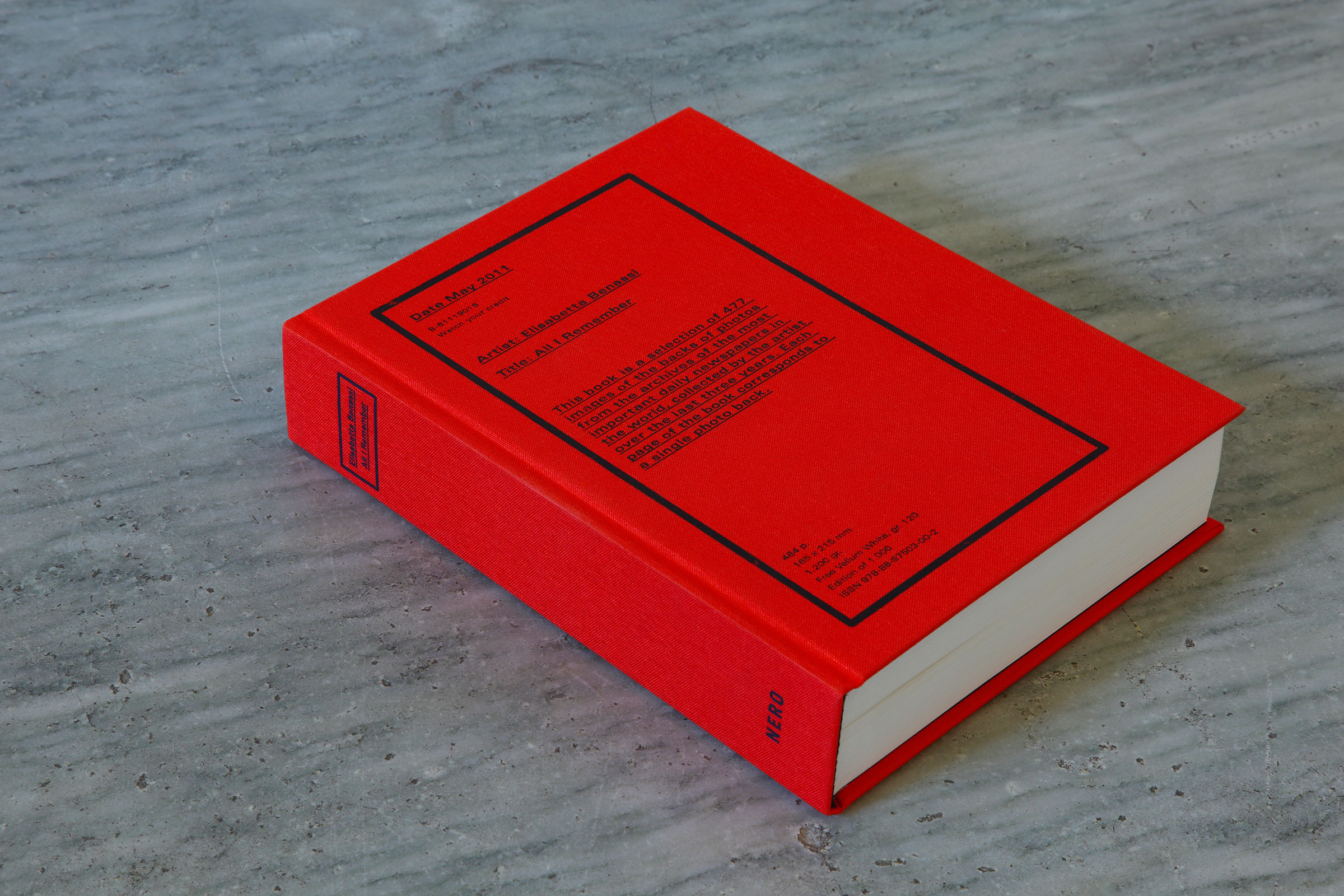 Elisabetta Benassi, All I Remember, 2011